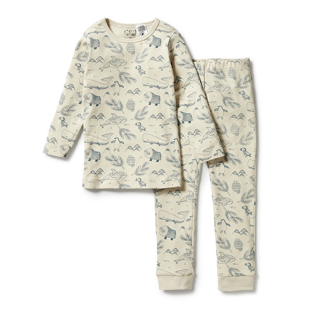  Wilson and Frenchy Arctic Blast
Organic Rib Long Sleeve Pyjamas 長袖パジャマ（アークティックブラスト）