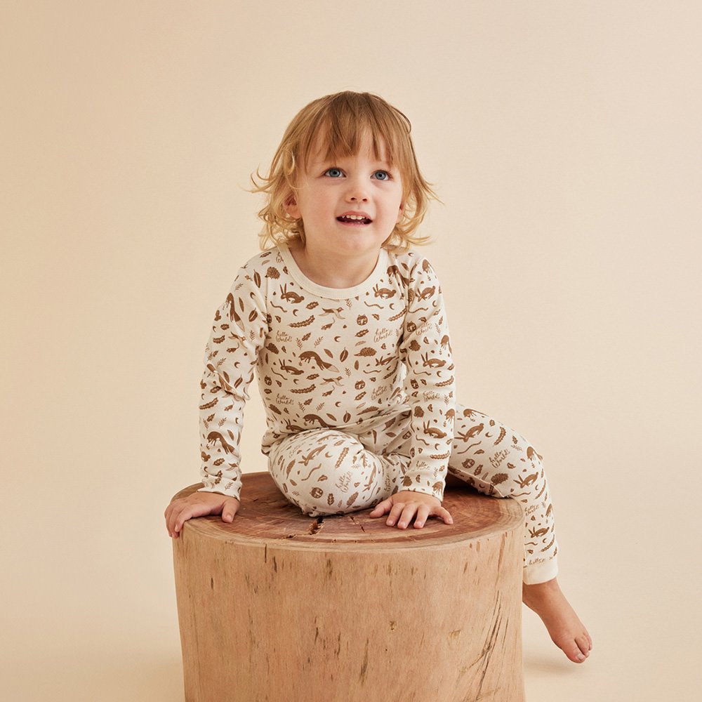 Wilson and Frenchy Hello World
Organic Rib Long Sleeve Pyjamas ウィルソン アンド フレンチー 長袖パジャマ（ハローワールド）