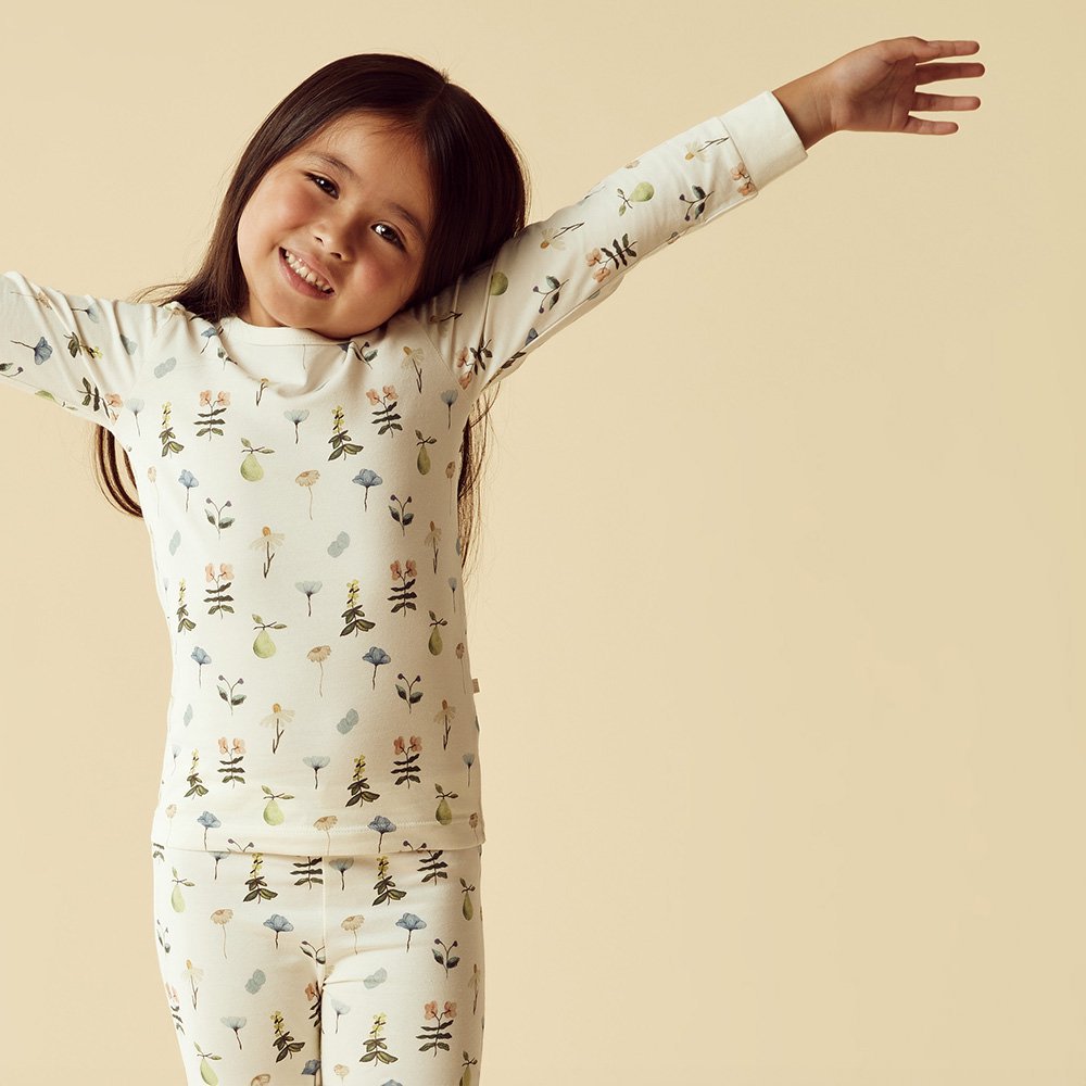 Wilson and Frenchy Organic Long Sleeved Pyjamas Petit Garden ウィルソン アンド フレンチー 長袖パジャマ（プチガーデン）