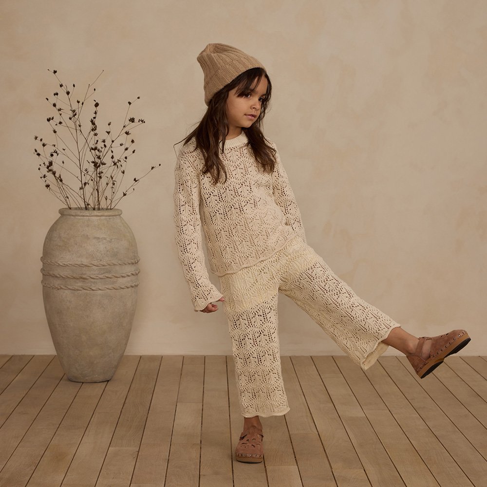 Rylee + Cru CROCHET KNIT PANT || NATURAL ライリーアンドクルー クロシェニットパンツ（ナチュラル）