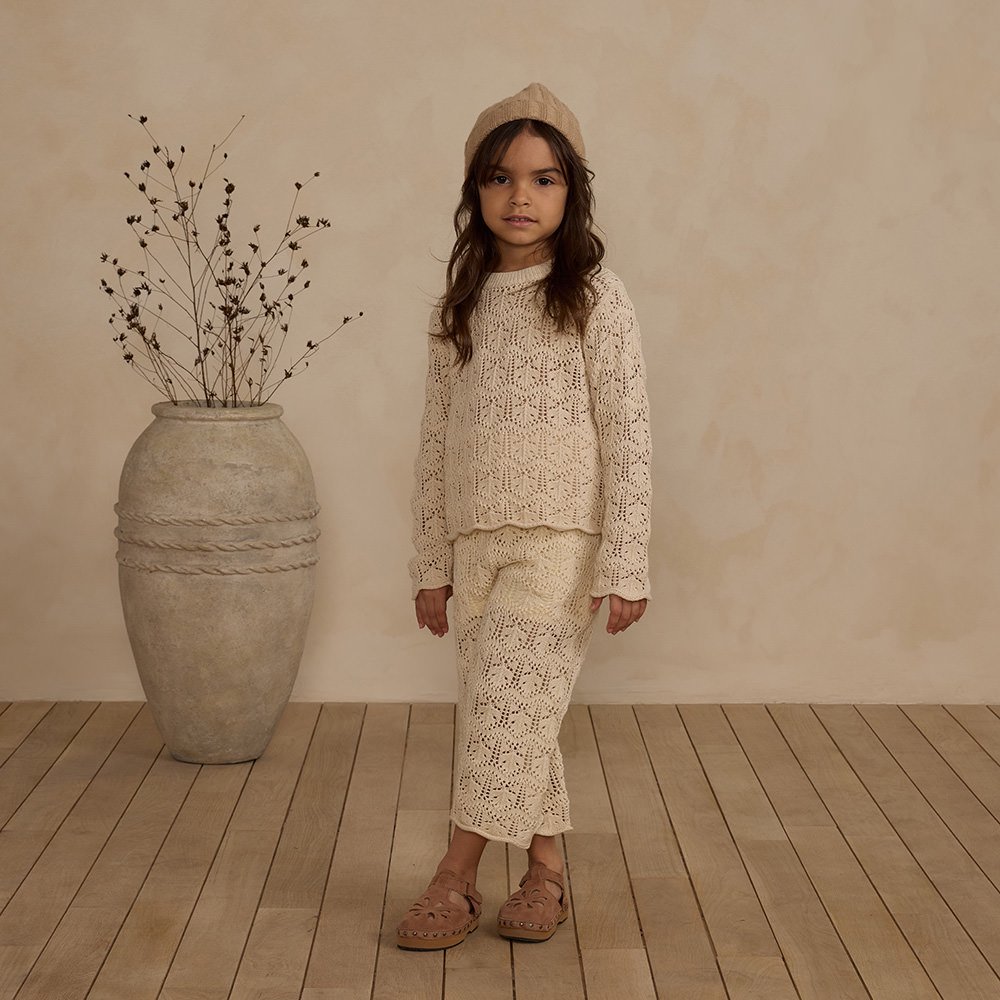  Rylee + Cru CROCHET KNIT PANT || NATURAL ライリーアンドクルー クロシェニットパンツ（ナチュラル）