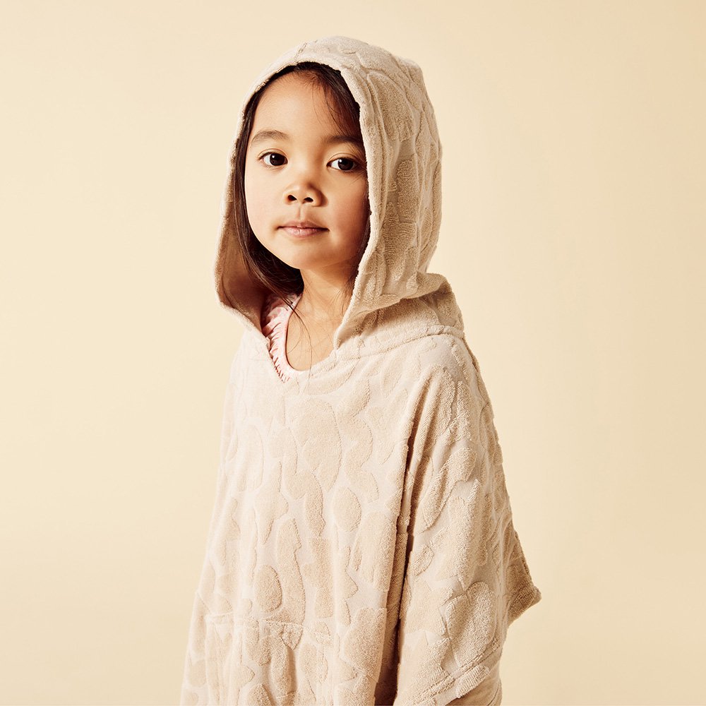 Wilson and Frenchy Organic Terry Hooded Poncho Pattern Play ウィルソン アンド フレンチー タオルポンチョ（プレイ）