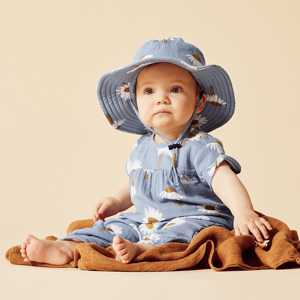  Wilson and Frenchy Organic Crinkle Sun Hat Daisy Floral ウィルソン アンド フレンチー サンハット（デイジー）